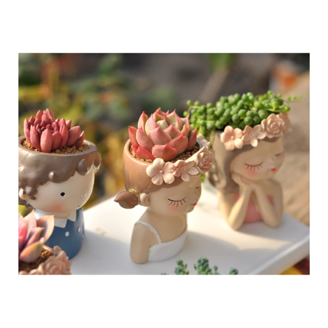 Garland Girl Flower Planter