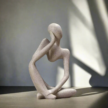 Abstract Thinker Statue – Resin Sculpture for Shelf, Desk & Home Decor (3 Poses)