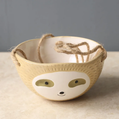 Sloth Ceramic Planter