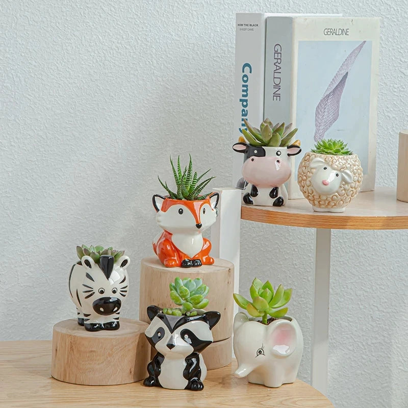 Cute Ceramic Animal Planters