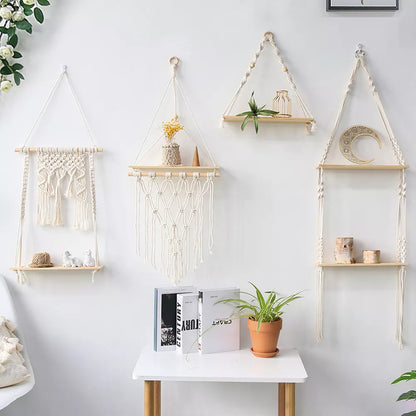 Rustic Floating Wall Shelf