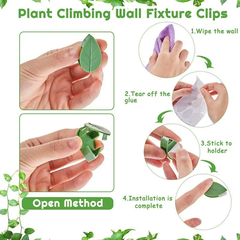 Leafy Climber Clips – Stylish Support for Your Indoor Garden