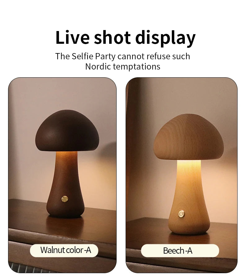 Mushroom LED Night Light