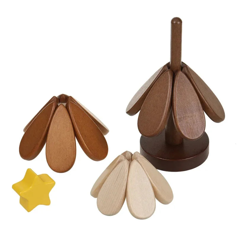 Foldable Wooden Trivet – Heat-Resistant Table Protector & Kitchen Decor