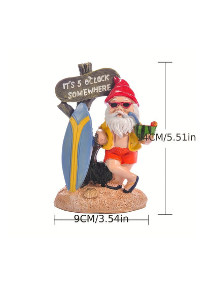 Surfing Gnome Decoration