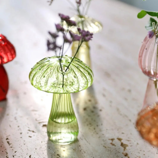 Mushroom Glass Vase