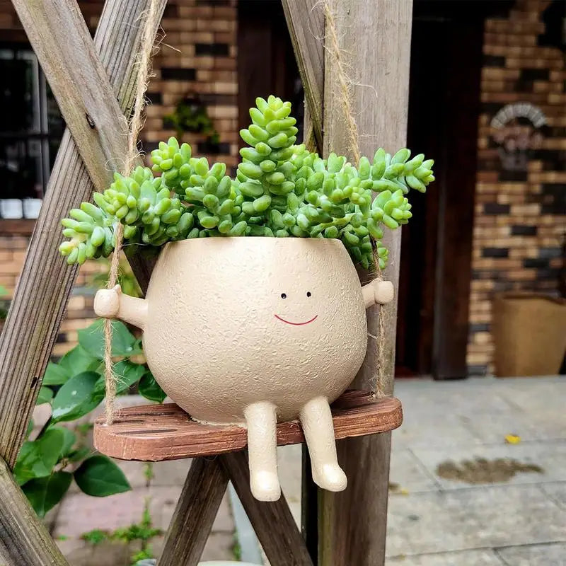 Swingin' Smile Planter Pot